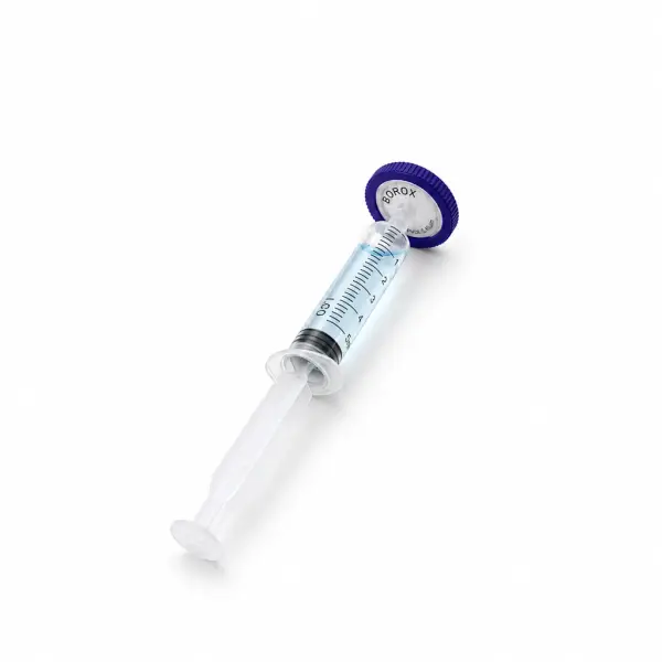 Borox Hidrofilik PVDF Şırınga Filtre - Non Steril 0,45µm - Mor - 100Adet