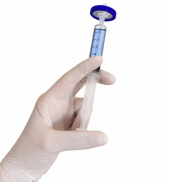 Borox Hidrofilik PVDF Şırınga Filtre - Non Steril 0,45µm - Mor - 100Adet