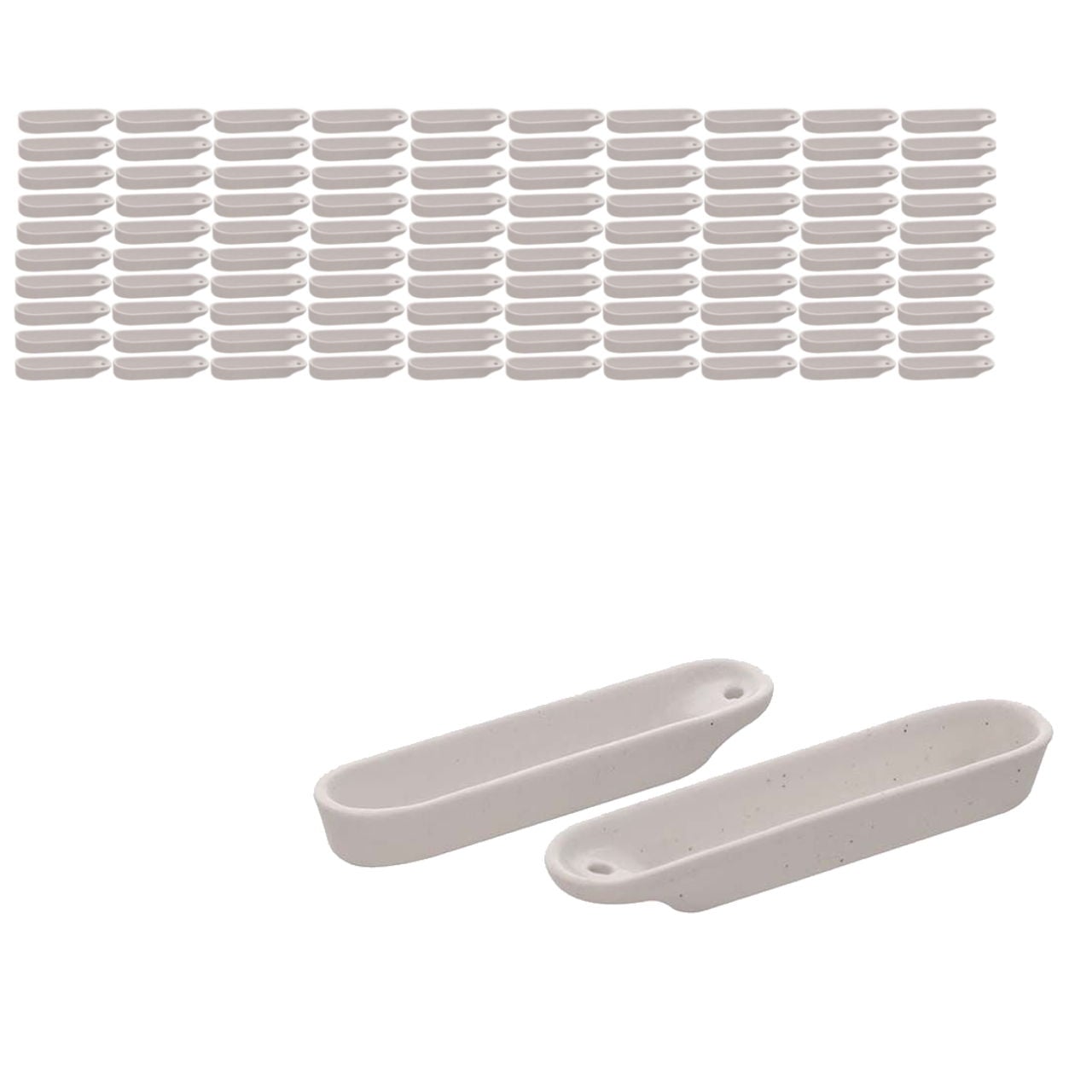 Borox Porselen Yakma Kabı 95mm - Yakma Teknesi - 100 Adet Toptan - Kayıkçık