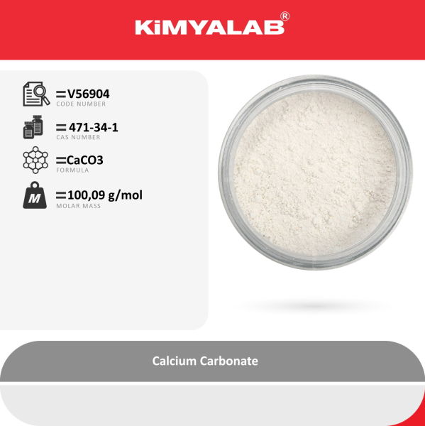 Kimyalab Kalsiyum Karbonat - Calcium Carbonate 25 Kg-Koli Toptan
