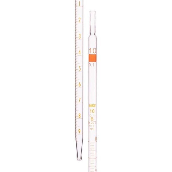 Borox Cam Dereceli Pipet 5 ml - Serolojik Pipet - Class B - 10 Adet/Paket