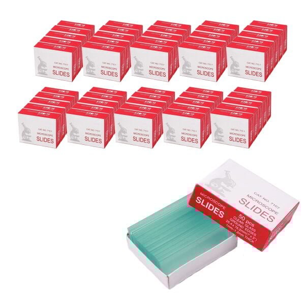 Borox Lam - İki Kenarı 1/3 Rodajlı Mikroskop Lamı - 50 Paket Toptan