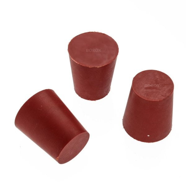 Borox Kauçuk Tıpa 8x12x20 mm - Kapak NS 10/19 - 1 Adet