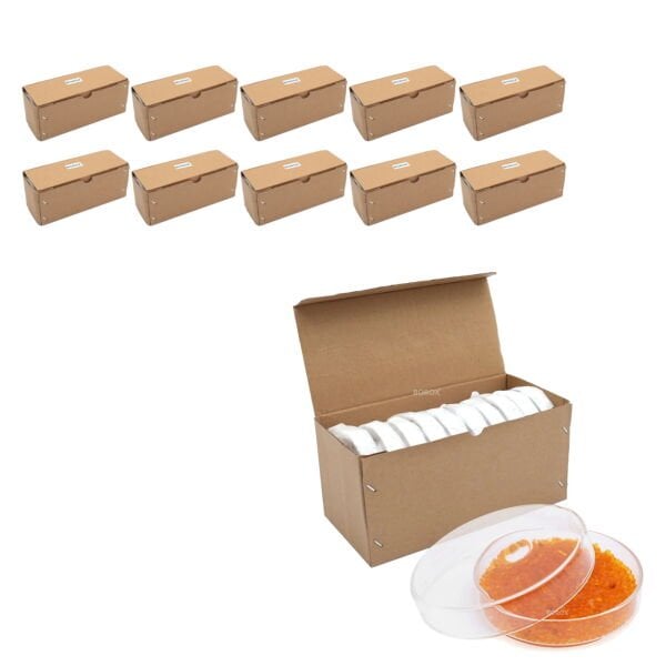 Borox Cam Petri Kabı 75mm - Petri Kutusu Petri Dish 200 Adet Toptan