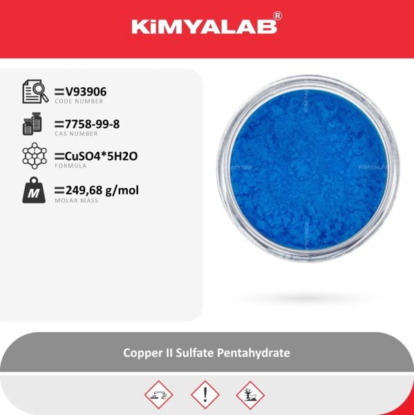 Kimyalab Bakır II Sülfat Pentahidrat 500g - Copper II Sulfate Pentahydrate