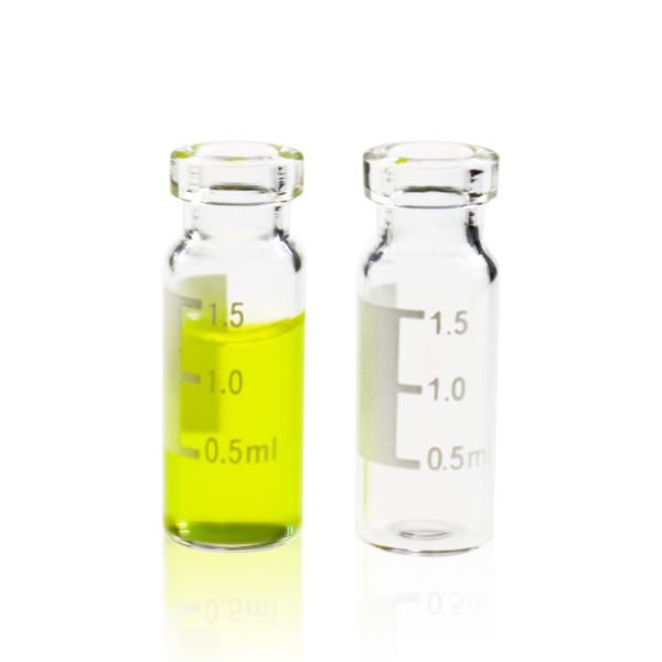Borox Cam Vial 2 ml - Şeffaf - Crimp ND11 - Hacim Ölçekli
