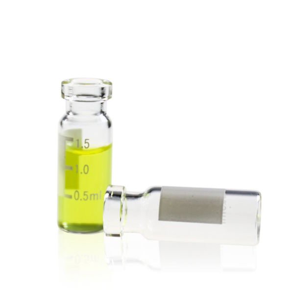Borox Cam Vial 2 ml - Şeffaf - Crimp ND11 - Hacim Ölçekli