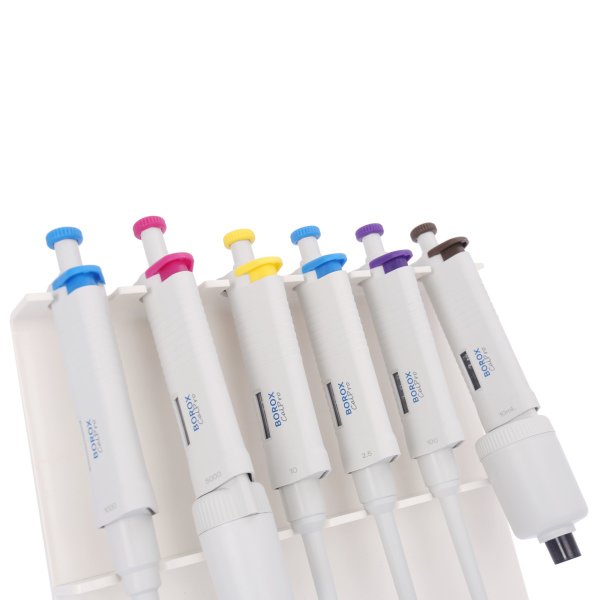 Borox Pipet Standı Akrilik Z Tip - Otomatik Pipet Standı 6lı