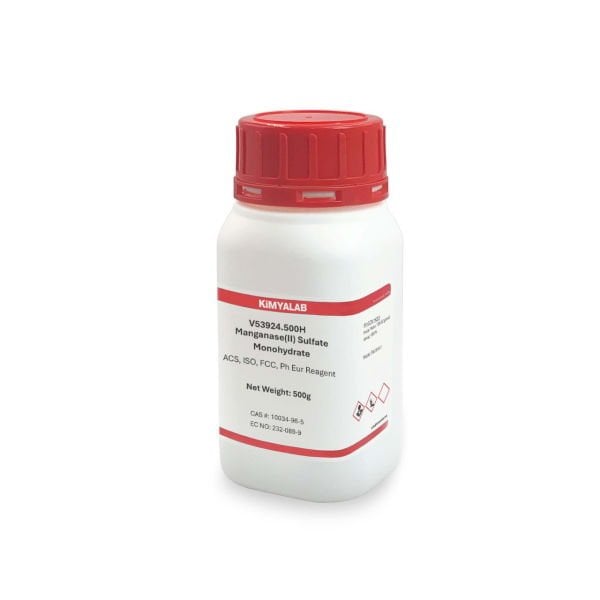 Kimyalab Mangan Sülfat Monohidrat 500g - Manganese II Sulfate Monohydrate - Food Grade