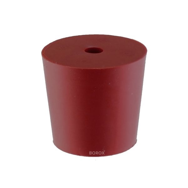 Borox Kauçuk Tıpa Delikli 17x22x25 mm - Kapak NS 19/26