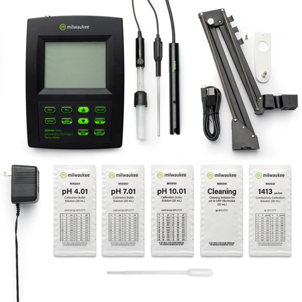 Milwaukee MW180 MAX Masaüstü pH ORP EC TDS Tuzluluk Metre