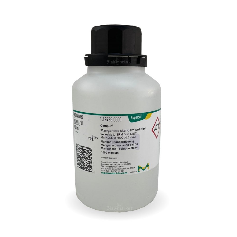 Merck 119789 Manganez 500 ml - Manganese Standard Solution
