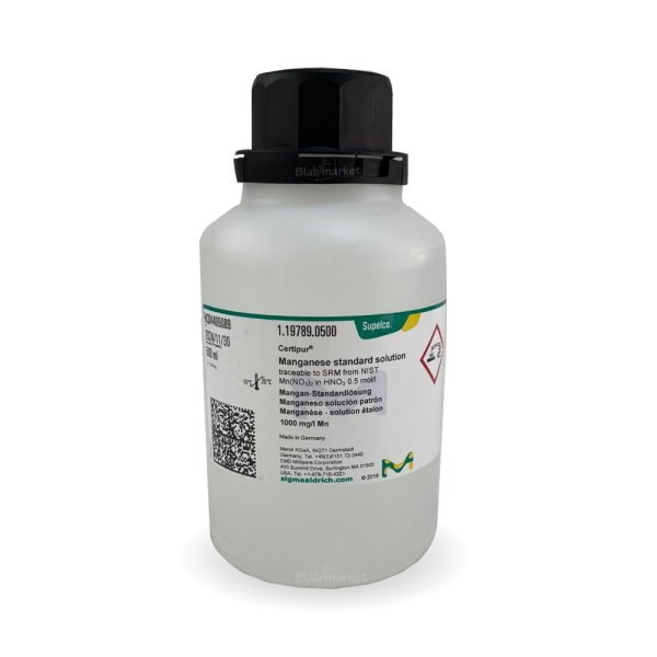 Merck 119789 Manganez 500 ml - Manganese Standard Solution