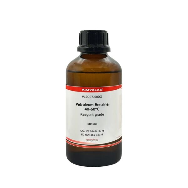 Petrol Eteri 500 ml Cam Şişe - Petroleum Benzine 40-60C