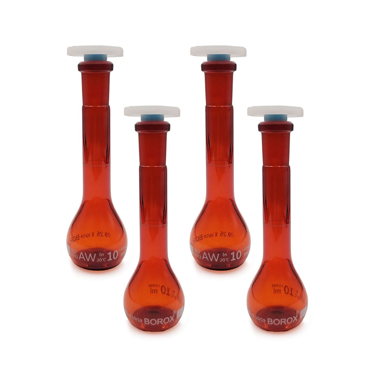 Borox Amber Cam Balon Joje 10 ml - PP Tıpalı - Class A Sertifikalı - 4 Adet/Paket