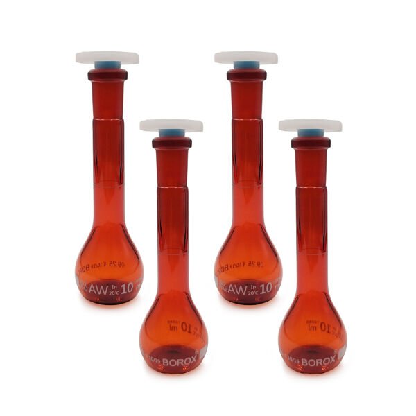 Borox Amber Cam Balon Joje 10 ml - PP Tıpalı - Class A Sertifikalı - 4 Adet/Paket