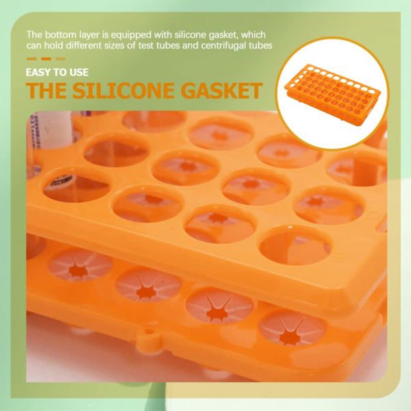 Deney Tüpü Standı 10mm-18mm Arası Tüpler İçin - 50 Delikli