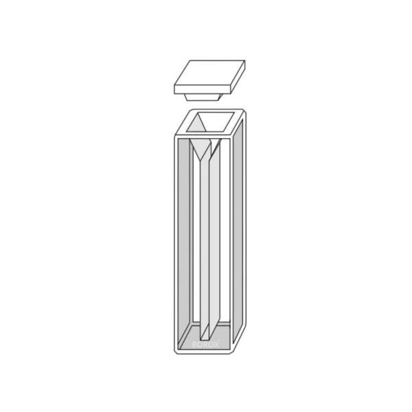 Borox Kuvars Spektrofotometre Küveti - Mikro 0,7 ml - 2 Adet Kutu
