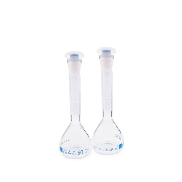 Borox Cam Balon Joje 50 ml - PP Tıpalı - Class A Sertifikalı - Cam Flask - 2 Adet/Paket