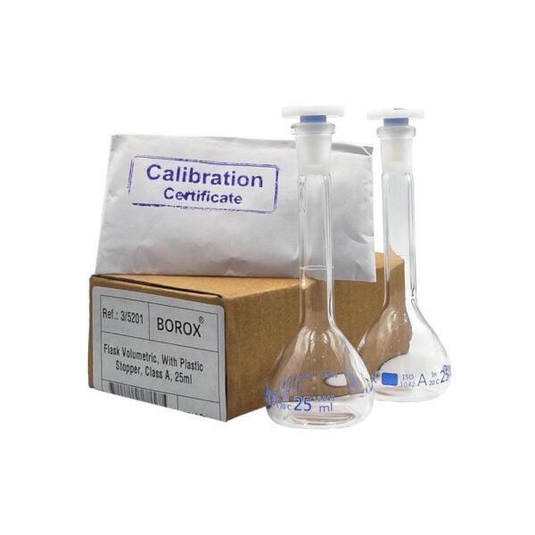 Borox Cam Balon Joje 50 ml - PP Tıpalı - Class A Sertifikalı - Cam Flask - 2 Adet/Paket