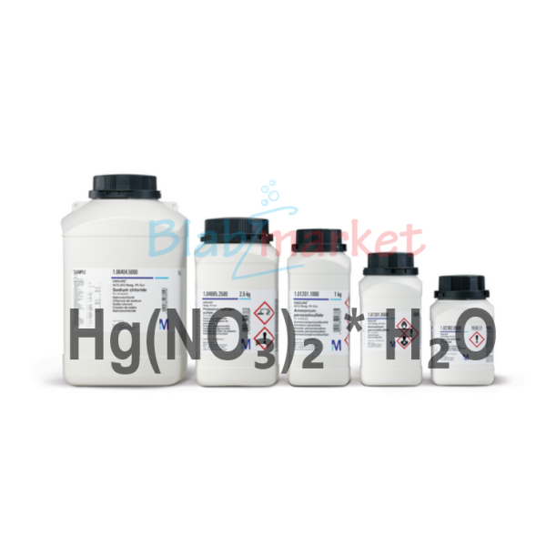 Merck 104439.0050 Cıva II Nitrat 50 g - Mercury II Nitrate Monohydrate For Analysis EMSURE ACS, Reag. Ph Eur