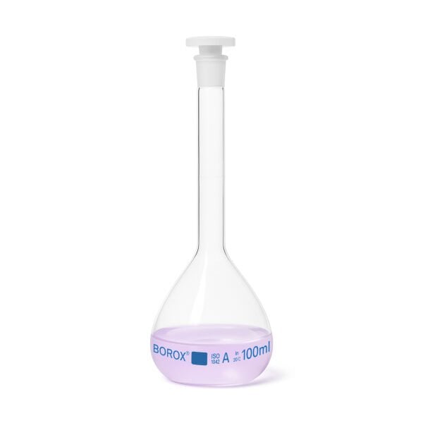 Borox Cam Balon Joje 100 ml - PP Tıpalı - Class A Sertifikalı - Cam Flask - 2 Adet/Paket