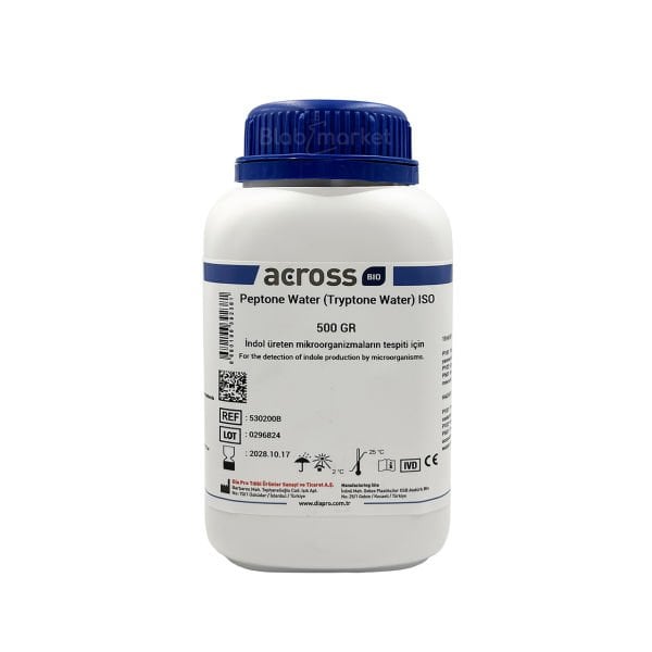 Across Bio 530200B Peptone Water Tryptone Water ISO