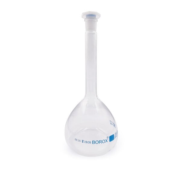 Borox Cam Balon Joje 500 ml - PP Tıpalı - Class A Sertifikalı - Cam Flask - 2 Adet/Paket