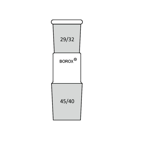Borox Cam Küçültme Adaptörü - Daraltma - 29/32-45/40