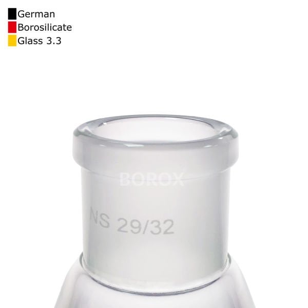 Borox Cam Balon 100 ml - Dibi Düz - Norm Şilifli - 29/32