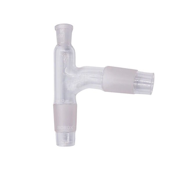 Borox Cam Distilasyon Başlığı - Termometre Girişli - 14/23-29/32-29/32