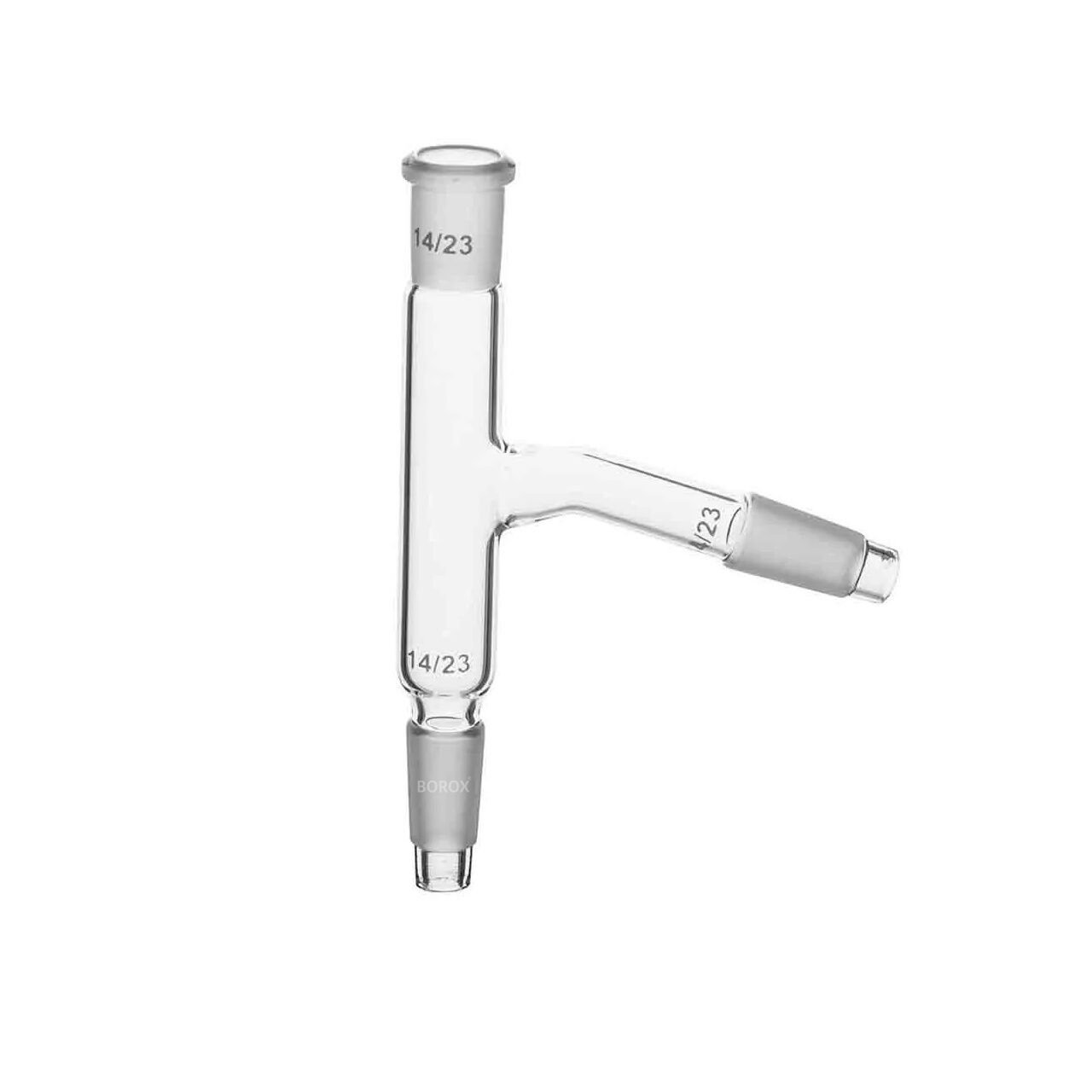 Borox Cam Distilasyon Başlığı - Termometre Girişli - 14/23-29/32-29/32