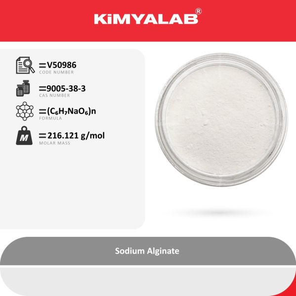 Kimyalab Sodyum Aljinat - Sodium Alginate - 25 Kg-Koli Toptan