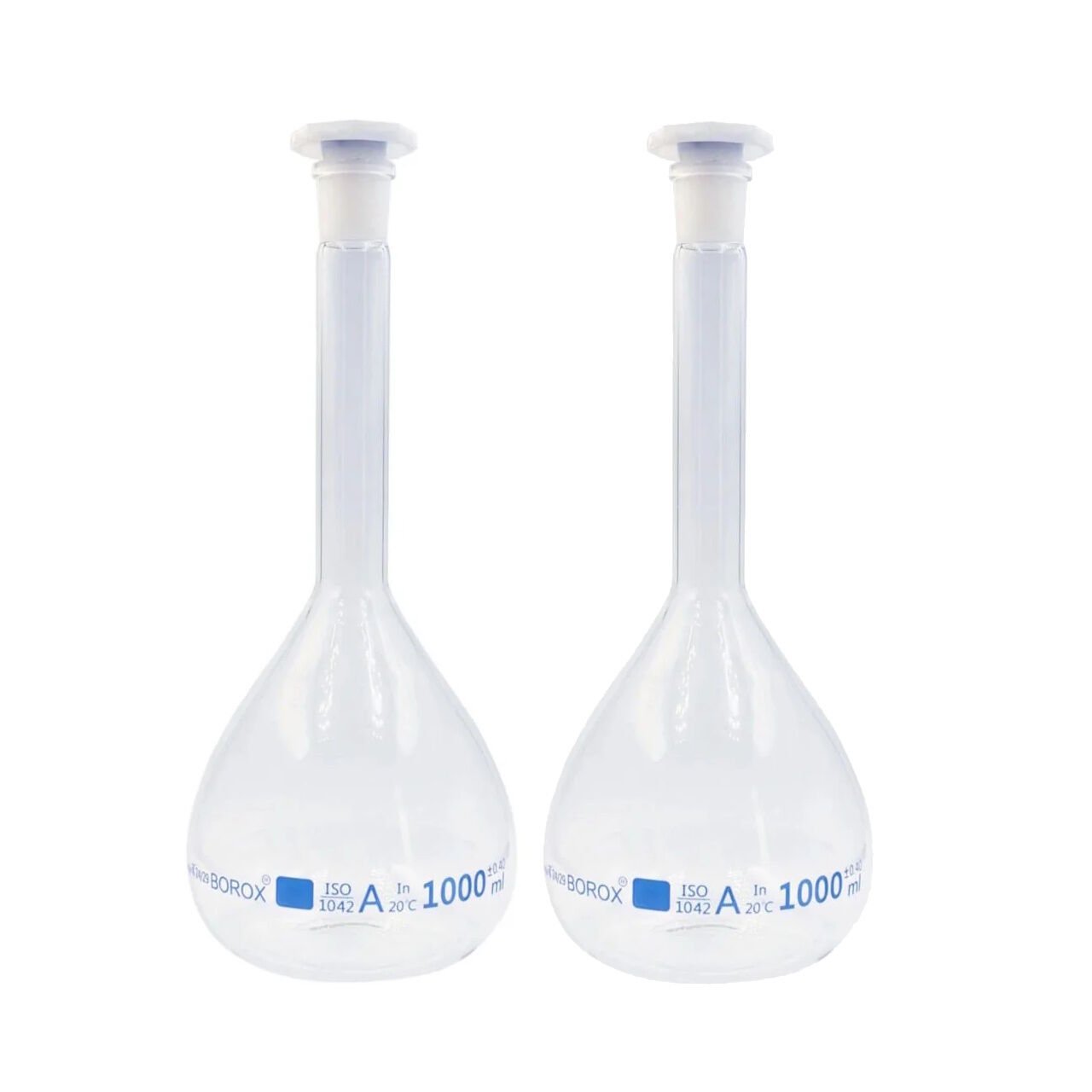 Borox Cam Balon Joje 1000 ml - Tıpalı Class A Sertifikalı - 2 Adet/Koli