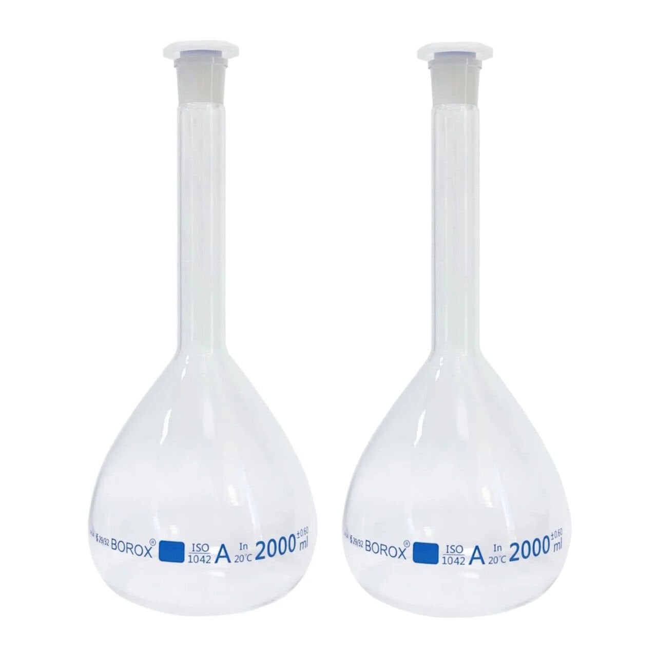 Borox Cam Balon Joje 2000 ml - Tıpalı Class A Sertifikalı - 2 Adet/Koli