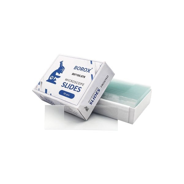 Borox Lam - Tek Kenarı 1/3 Rodajlı Mikroskop Lamı - 50 Paket Toptan