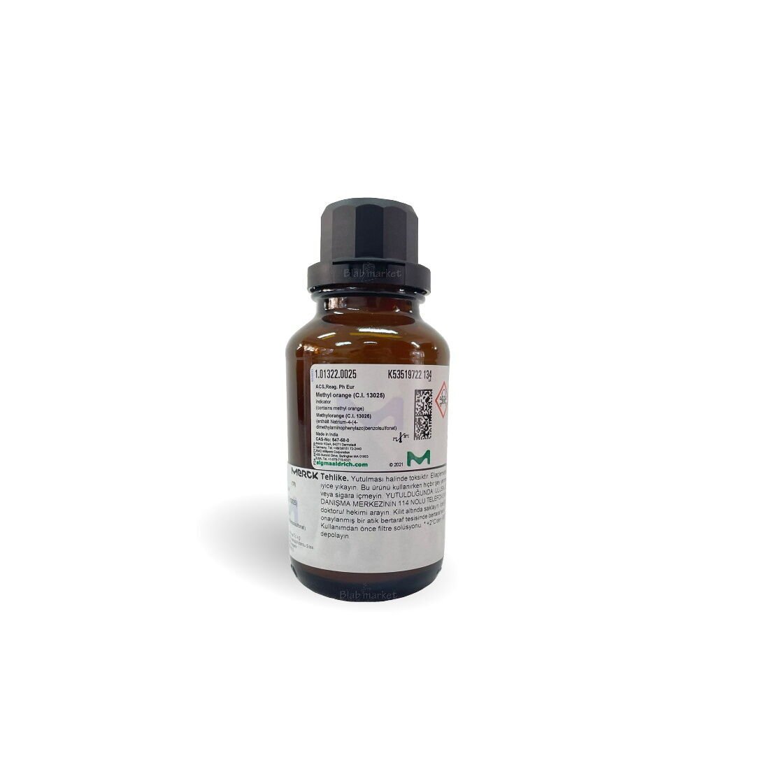 Merck 101322.0025 Metil Oranj 25 g - Methyl Orange (C.i.13025) Indicator ACS, Reag. Ph Eur