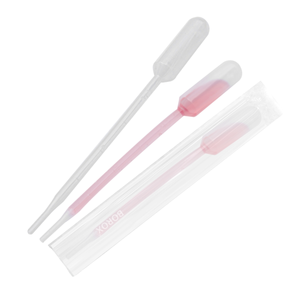 Borox Steril Pastör Pipeti - Plastik Damlalık 0.5-1 ml 100lü
