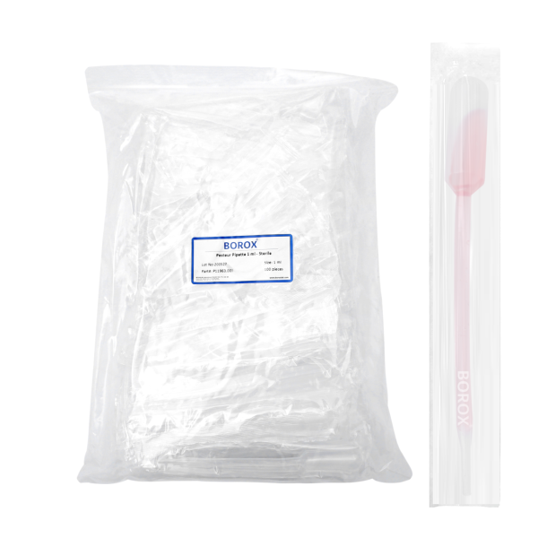 Borox Steril Pastör Pipeti - Plastik Damlalık 0.5-1 ml 100lü