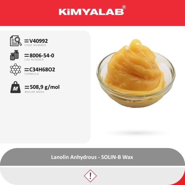 Kimyalab Lanolin 250g - Farma Kalite - Lanolin Anhydrous B.P.2000 - SOLIN-B