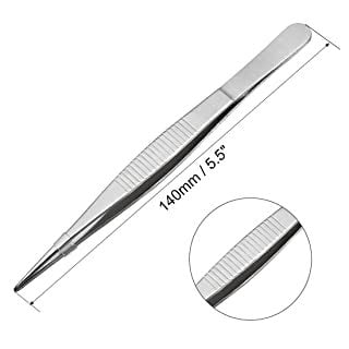 Borox Penset 14 cm Paslanmaz Çelik - Sivri Uçlu Dişli Cımbız