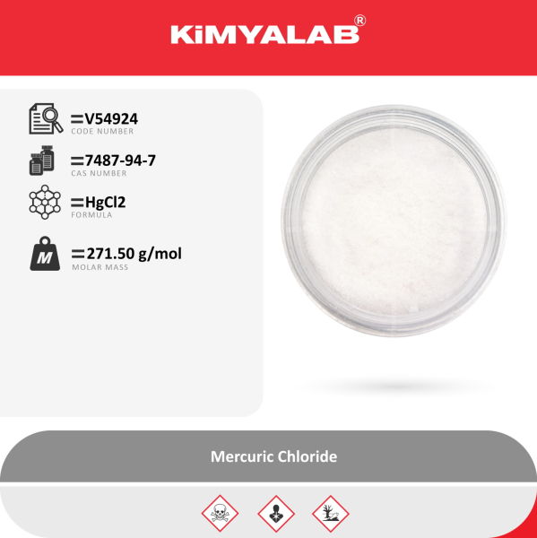 Kimyalab Civa(II) Klorür 50g - Mercuric Chloride - Mercury(II) Chloride
