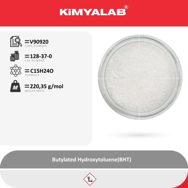 Kimyalab Bütil Hidroksi Toluen 500g - Butylated Hydroxytoluene (BHT)