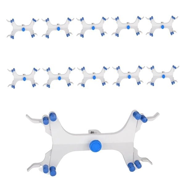 Borox Büret Pensi Alüminyum İkili - Alloy Double Burette Clamp - 10 Adet Toptan