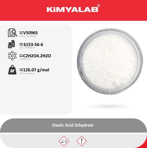 Kimyalab Oksalik Asit 1 Kg - Oxalic Acid Dihydrate - Okzalik Asit