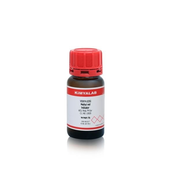 Kimyalab Metil Kırmızısı Toz 25g - Methyl Red Indicator - Analytic Grade