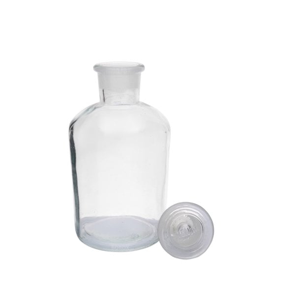 Borox Cam Miyar Şişe 250 ml - Şilifli Cam Tıpalı Şişe