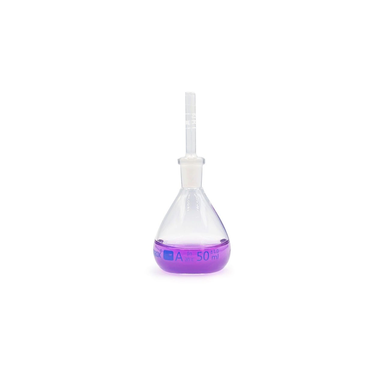 Borox Piknometre 50 ml - Kalibreli - Gay Lussac Tipi - Cam Kapiler Tıpalı - Class A Sertifikalı
