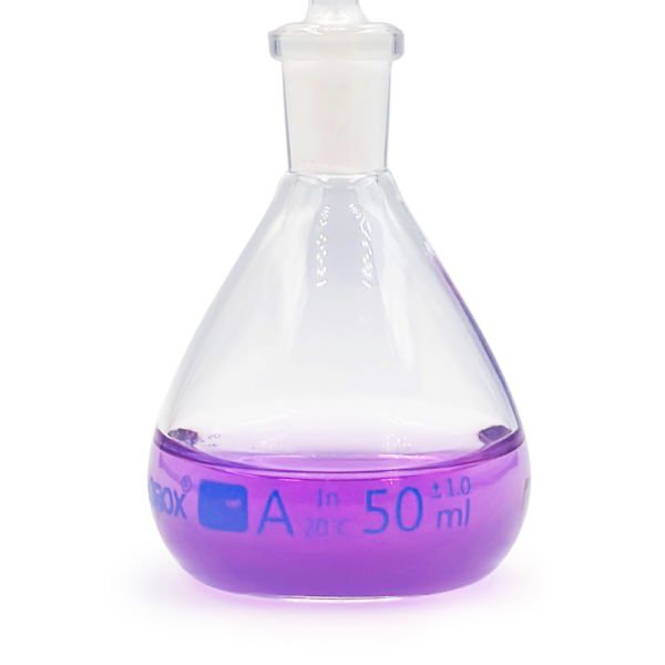 Borox Piknometre 50 ml - Kalibreli - Gay Lussac Tipi - Cam Kapiler Tıpalı - Class A Sertifikalı