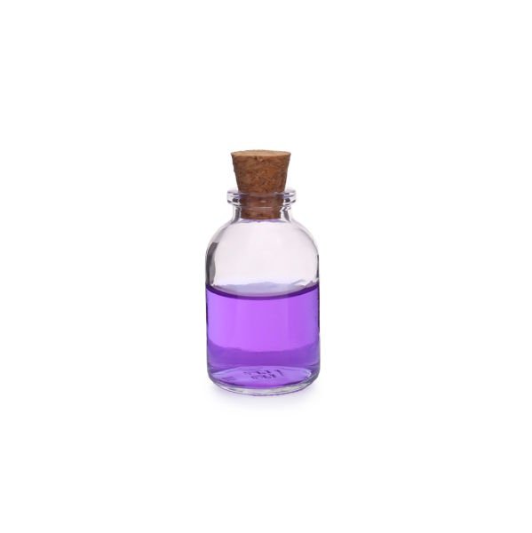 Borox Mantar Tıpalı Cam Şişe - Süs Hediyelik Mini Şişe 25 ml - Tıpalı Küçük Şişe 100 Adet/Paket